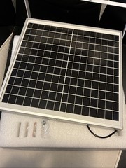 Small Portable 25 Watt Solar Panel 12 V Replacement Exhaust Fan Solar LED Lights