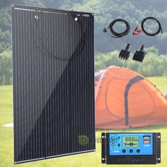 Full Complete Solar Panel Kit 5000W Power Inverter 12VBattery Charger Controller
