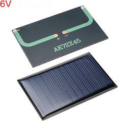 ® 5Pcs 6V 60Ma Poly Mini Solar Cell Panel Module DIY for Light Toys Charger 72Mm