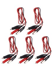 Efficient For Testing Tool Pack of 5 Metal Crocodile Clips with Color Codes