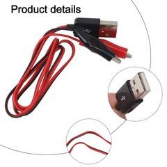 Efficient For Testing Tool Pack of 5 Metal Crocodile Clips with Color Codes