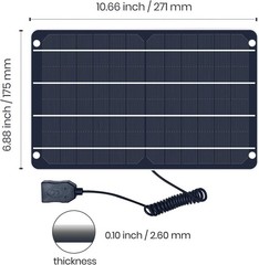 Portable 6W Mini Solar Power Panel – Ideal for Camping and Outdoor Adventures