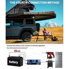 8000W Solar Inverter Kit (12V24V DC to 110V/220V AC) + 2pcs Solar Panels + 100A