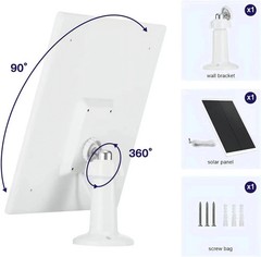 Solar Panel for Ring Camera, 5W Solar Panel Charger for Stick Up Cam/Pro Battery