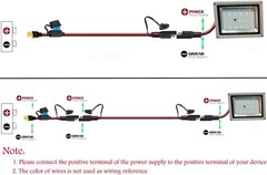 10AWG SAE to XT60 Extension Cable 2FT, 15A Fuse, Solar Panel Adapter for Power S