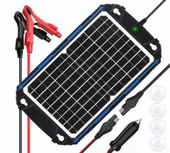 12W 12V Waterproof Solar Battery Charger with MPPT Controller