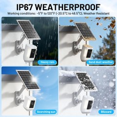 Solar Panel and 2-in-1 Wall Mount for Ring Cam, 7W Solar Charger Compatible w…