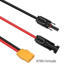 Solar Charging Cable with XT90 Input Port for Portable Generators Solar Panel