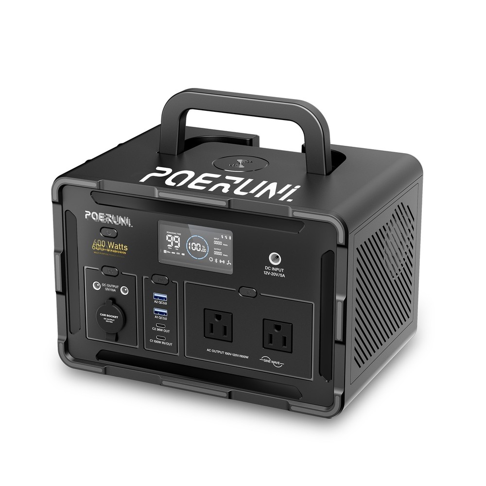 600W 519Wh Power Station Portable Solar Generator RV Backup Battery Camping