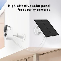 5W Solar Panel for Security Camera, USB Solar Panel for DC 5V Outdoor Recharg…