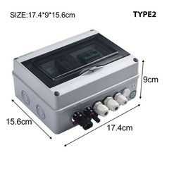 PV Combiner Box DC Fuse IP65 MCB Protection Replacement 200*150*95mm 550V
