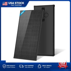 AeternaSol 200W 18BB N-Type Mono 18V Solar Panel Roof RV Boat Off-Grid Battery
