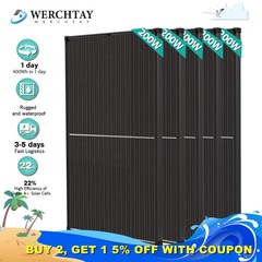 200W 400W 800W 1000W Watt Mono Solar Panel 12V Off-Grid Battery Charger RV Home