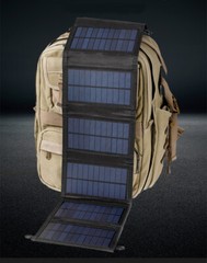 20W Foldable Solar Mobile Phone Charger Panel Power Bank Outdoor Camping