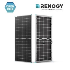 OPEN BOX Renogy Bifacial 220 Watt 12 Volt Monocrystalline Solar Panel