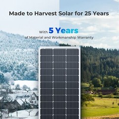 150 Watt Solar Panel Kit Charging 12V Power RV Home Boat Camp Off-Grid Battery