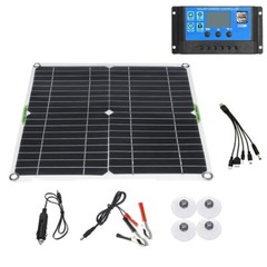 200 Watts Solar Panel Kit 100A 12V Battery Charger with Controller Caravan Boat