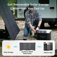 EF ECOFLOW Delta Max (1600) Solar Generator 1612Wh With 110W Solar Panel