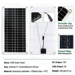Grennova 500W Solar Kit Pure Sine 35W 60A MPPT Off-Grid RV Camping Use