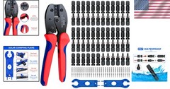 Solar Panel Connector Kit, 60PCS Crimper Tool Set