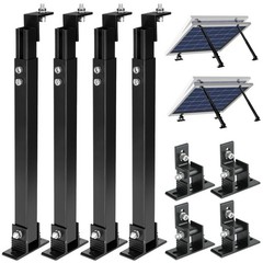 Solar Panel Mount, Aluminum Alloy Adjustable Solar Panel Tilt Mount Brackets,…