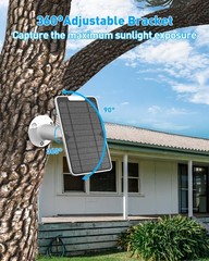 5V 6W Solar Panel Charger Compatible with Arlo Pro 4/Pro 3/Pro 3 Floodlight/U…
