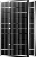 200 Watt Solar Panels, 12V 100W Solar Panel 2PCS,10BB Monocrystalline 23% High E