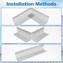 Critter Guard for Solar Panel BirdGuard 6in x 100ft PVC Coated Pigeon Netting…