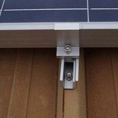10Pcs Solar Panel End Clamps Solar Panel Z Bracket Aluminium Mounting