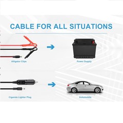 20W Trickle Charger Solar Panel Kit 12V Battery Charger Maintainer Boat RV Car