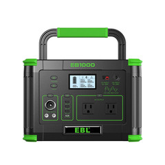 1000W Portable Power Station Multiple Ports for Camping Home Backup RV Off-Grid