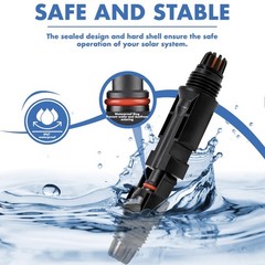 16 PCS Solar Panel Connectors, Male/Female IP67 Waterproof 1000V 30A Solar Ca…
