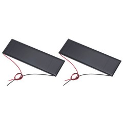 2 Pcs 6V 0.6W 100mA Mini Solar Panels with 2 Cable 120mm x 38mm