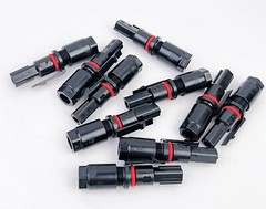10 PCS Tyco SolarLok Solar Connector Slim-Line Female Cable Coupler