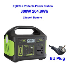 LiFePO4 Home Outdoor Emergency Backup Battery, Portable Power Station,220V, 300W