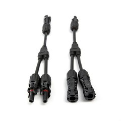 Parallel Connector 2-to-1 PV 1000V 30A Branch Adapter Cable For Combiner Box