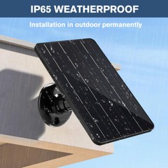 60W 30W 5V Solar Panel Camera Charger for Outdoor Cam Spotlight With Type-C Port