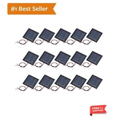 15 Pcs 2V 0.26W 130mA Mini Solar Panels, Small Polycrystalline Solar Cell Pan…