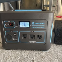 Generark Solar Generator For Homes: Portable Power Station  110v. 1000W-