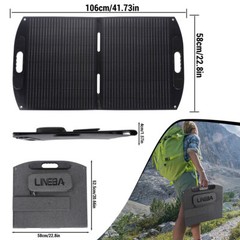 Portable Foldable 200W Solar Panel Kit for Power Station Outdoor Camping RV Home