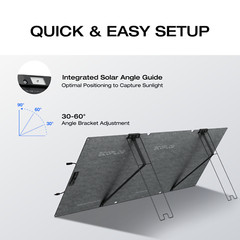 ECOFLOW 160W 25% Portable Solar Panel Foldable Solar Charger for Power Station