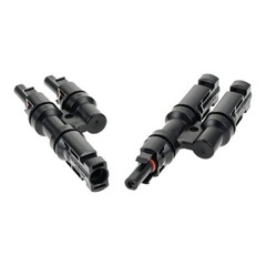 T Branch Solar Panel Connectors Solar Waterproof Adapter Cable 2 to 1 MMF+FFM
