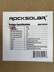 Rocksolar 100 Watt 18V Foldable Solar Charger RSSP100 Power Station Panel Kit