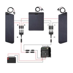 Toyota 4Runner 4th&5th Gen 2003-2024 80W Solar Panel ETFE Anti Glare with Scoop