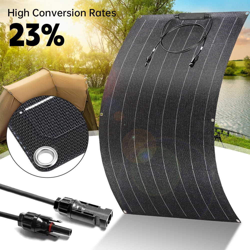 300W Watt Flexible Solar Panel 12V/18V Mono Home RV Roof Camping Off-Grid Power