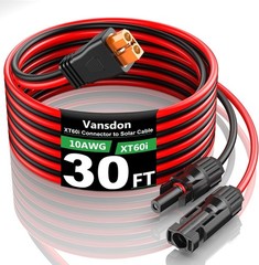30FT Solar to XT60i Charging Adapter Cable – Weatherproof & Corrosion Resistant