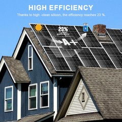 100W 12V Solar Panel High Efficiency Monocrystalline Module For RV Boat Home HOT