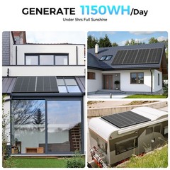 12Pack 200W Watt N-Type Bifacial Solar Panel RV Power Off-Grid + Free shipping