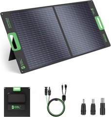 EBL 100W Portable Solar Panel Foldable Power Station IP65 Waterproof