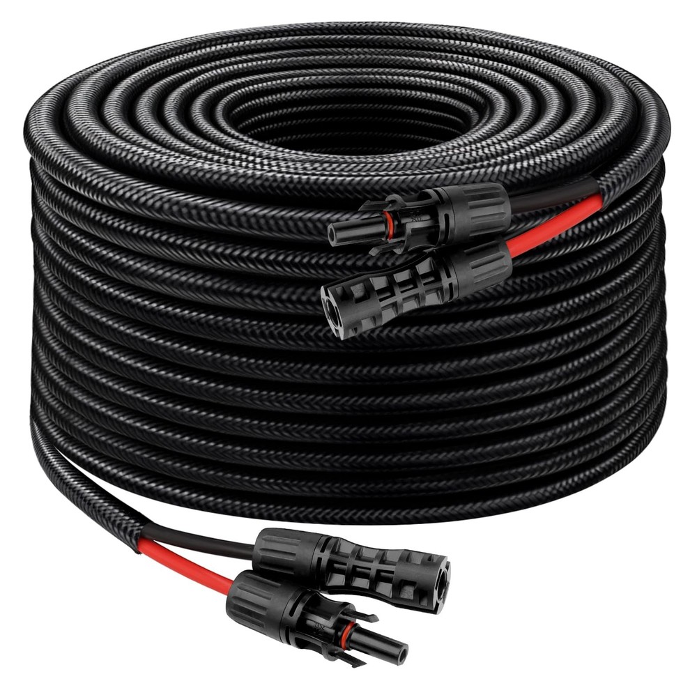 XRDS -RF Solar Cable 50FT, 8AWG Solar Extension Cable with Male and Female So…